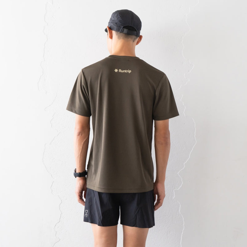 Run &amp; Beer DRY Tee (Khaki)