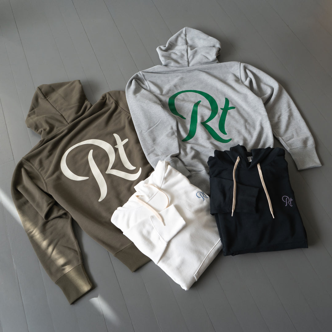 直営店舗販売 HEATHER LOGO BIG HOODIE Rt Back Big Logo Hoodie (Heather Gray) – Runtrip Store