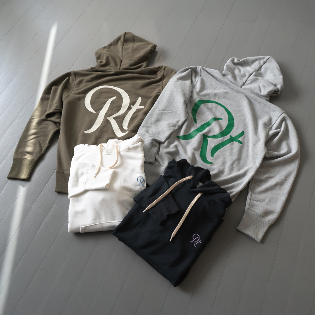 Rt Back Big Logo Hoodie (White)