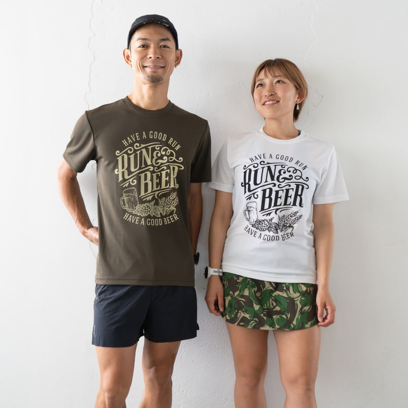 Run & Beer DRY Tee（White）