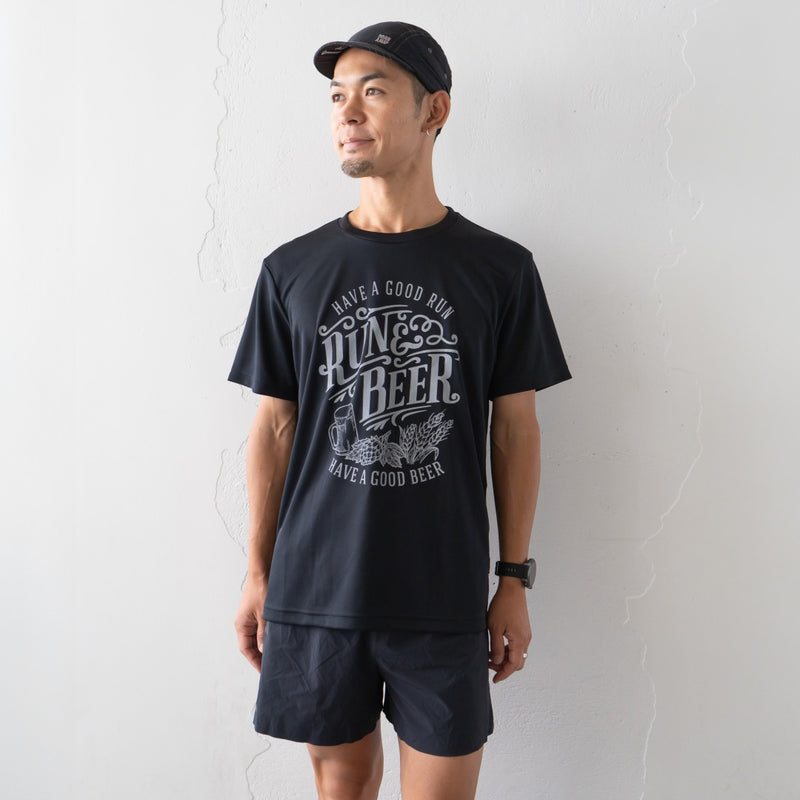 Run & Beer DRY Tee（Black）