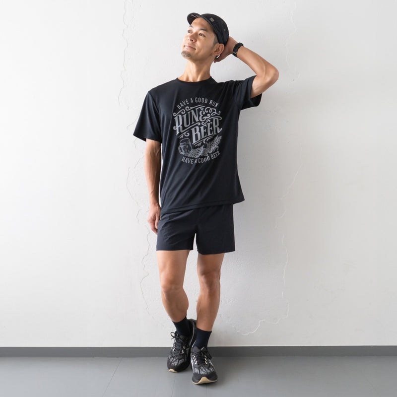 Run & Beer DRY Tee（Black）