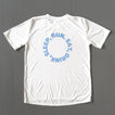 White / Blue logo