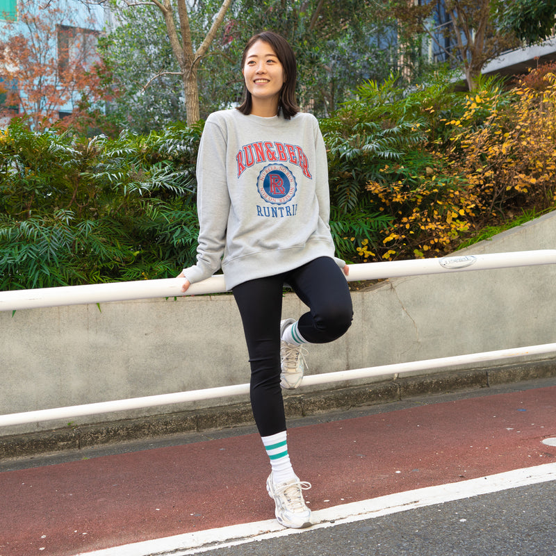 Run & Beer Crewneck Sweat (Heather Gray)