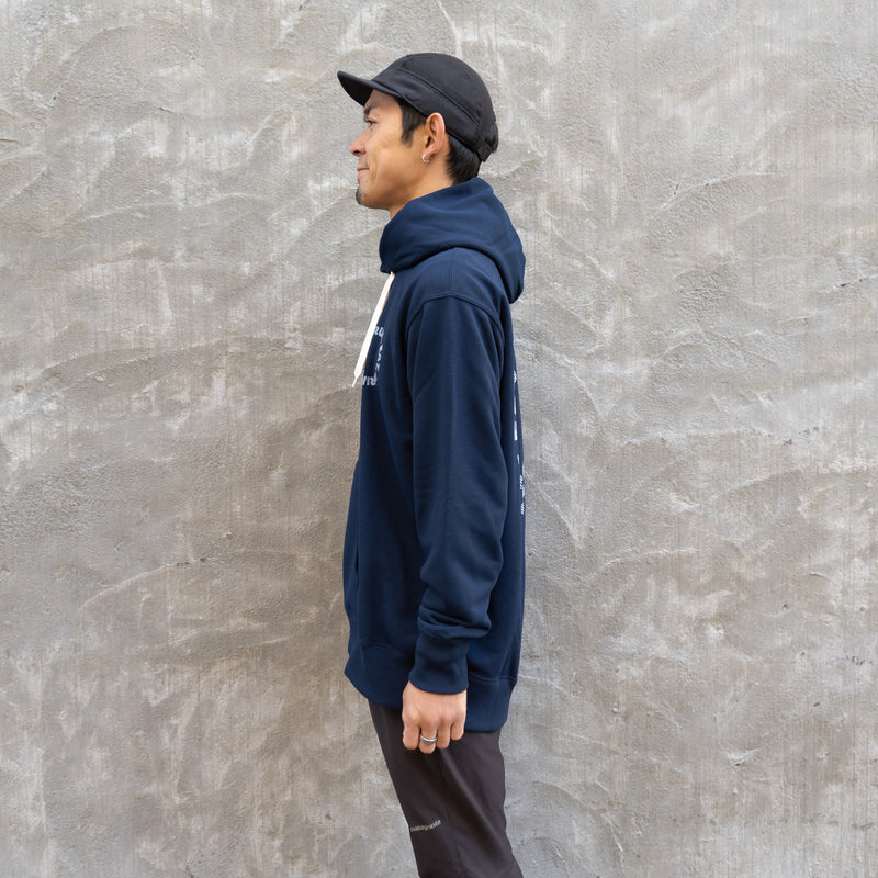 EAT DRINK SLEEP RUN / Circle Logo Hoodie (Navy)