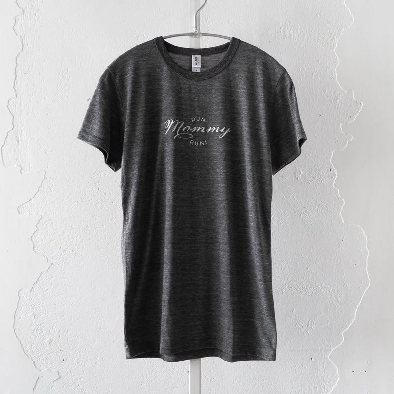 Run Mommy Run! Tee （Heather Black）