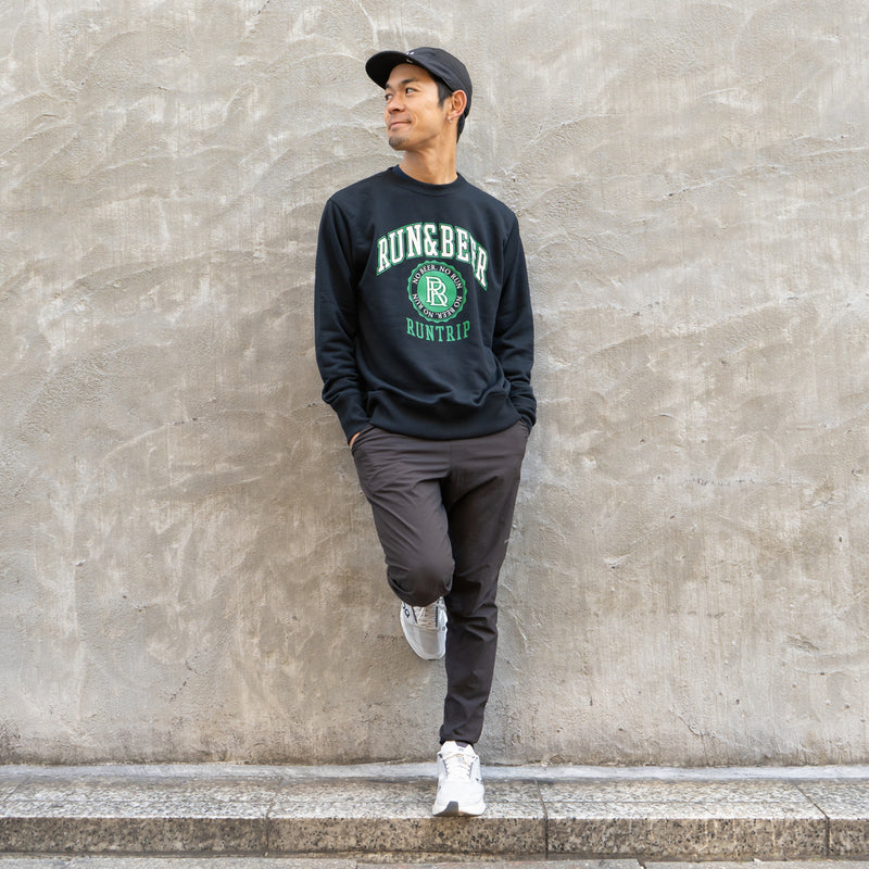 Run & Beer Crewneck Sweat (Black)