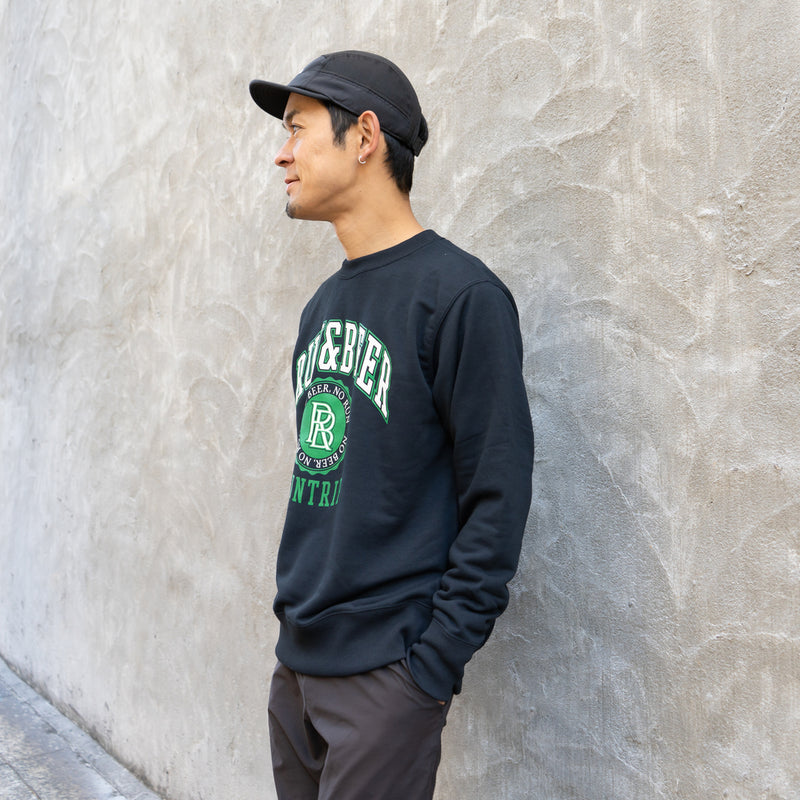 Run & Beer Crewneck Sweat (Black)