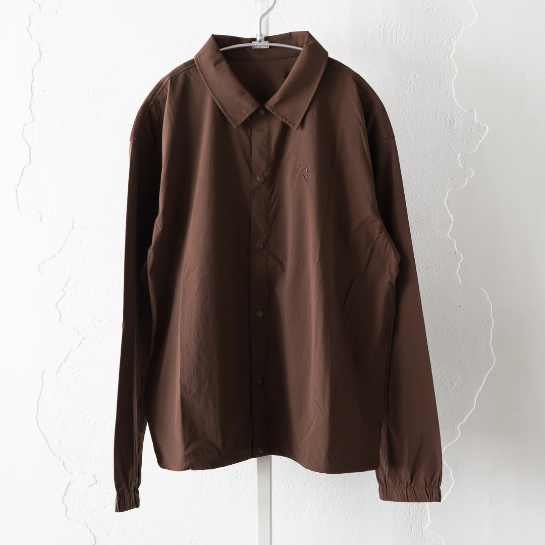 【展示サンプル】Rt Logo Coach Jacket (Brown)