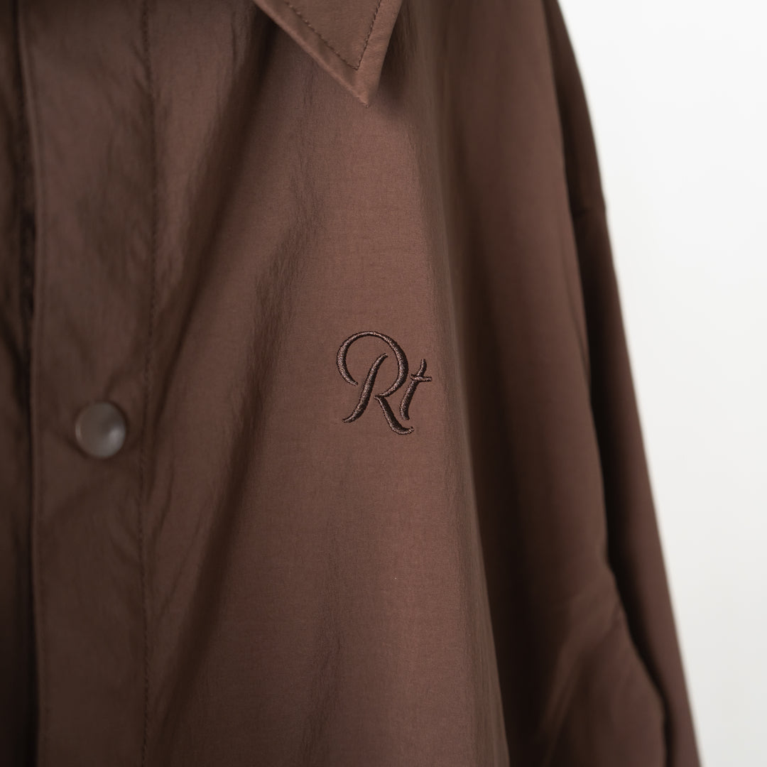 【展示サンプル】Rt Logo Coach Jacket (Brown)