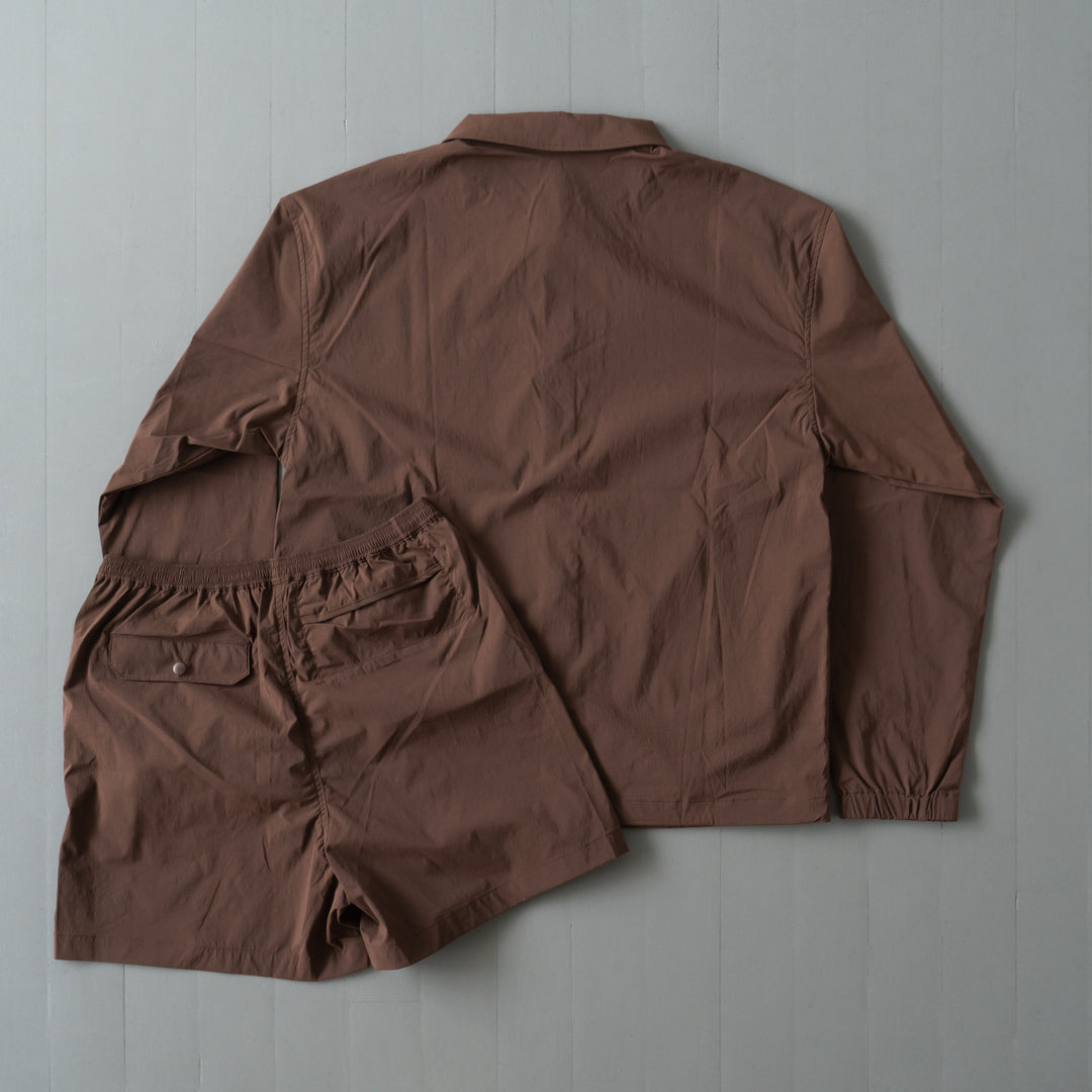 【展示サンプル】Rt Logo Coach Jacket (Brown)
