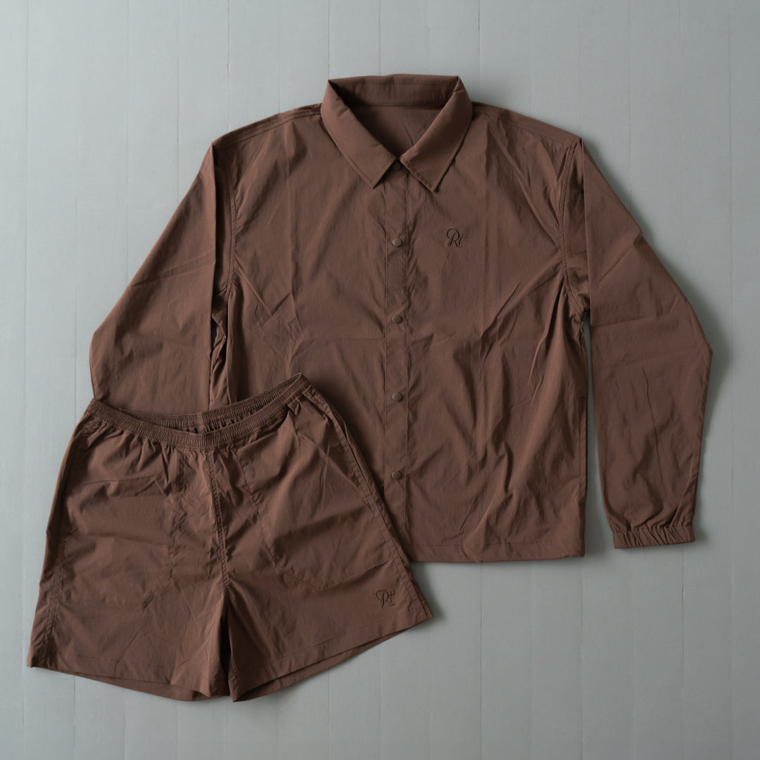 【展示サンプル】Rt Logo Coach Jacket (Brown)