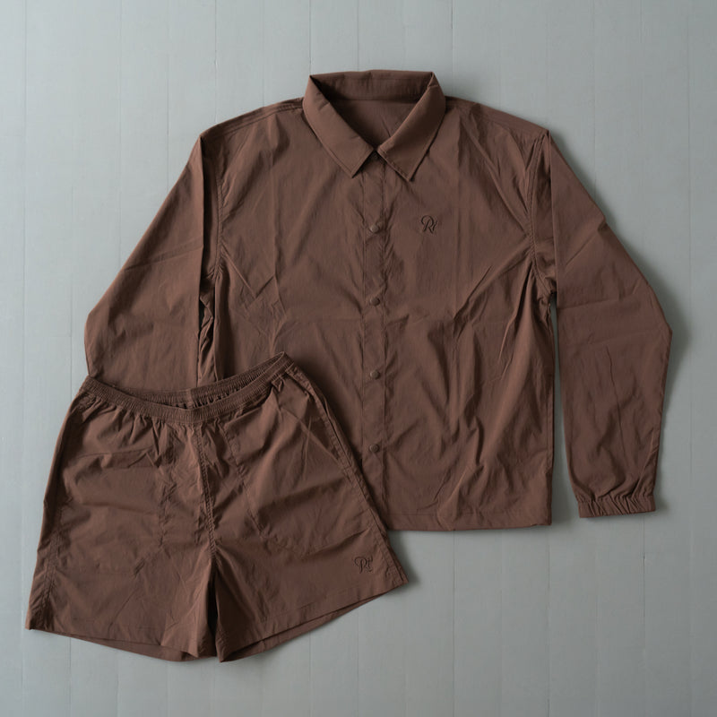 Rt Logo Running Short Pants (Brown)