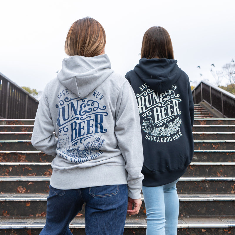 Run & Beer Hoodie (Heather Gray)