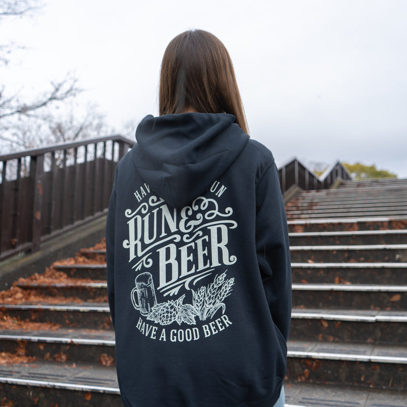 Run & Beer Hoodie (Black)