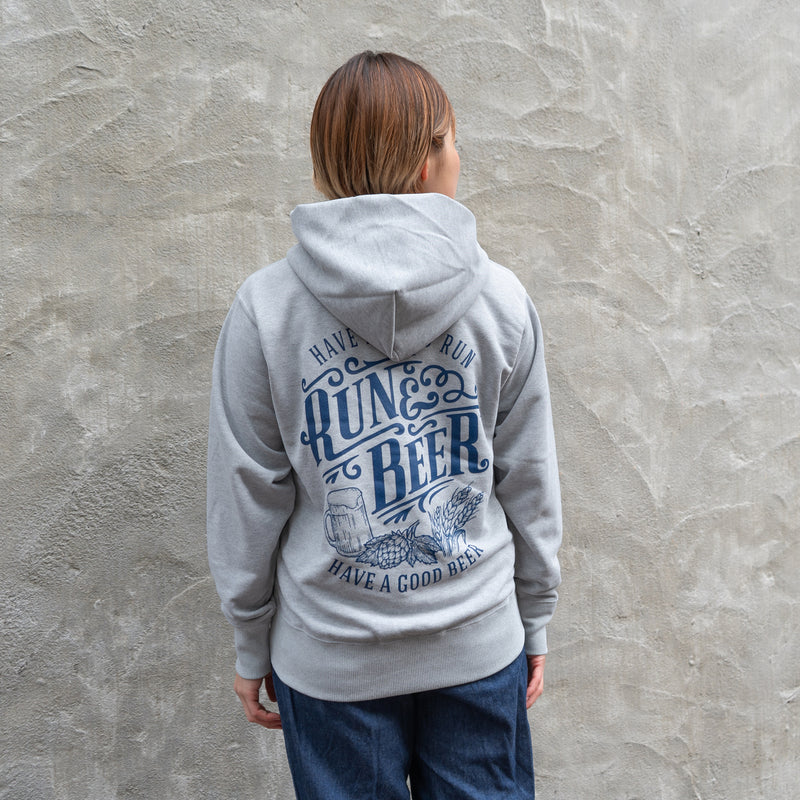 Run & Beer Hoodie (Heather Gray)