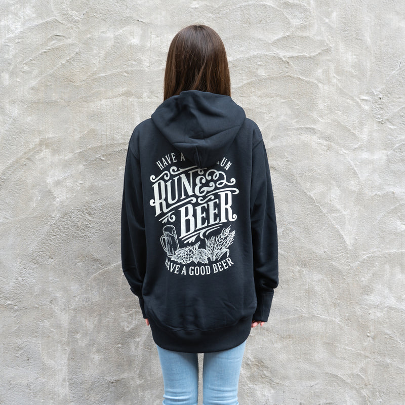 Run & Beer Hoodie (Black)