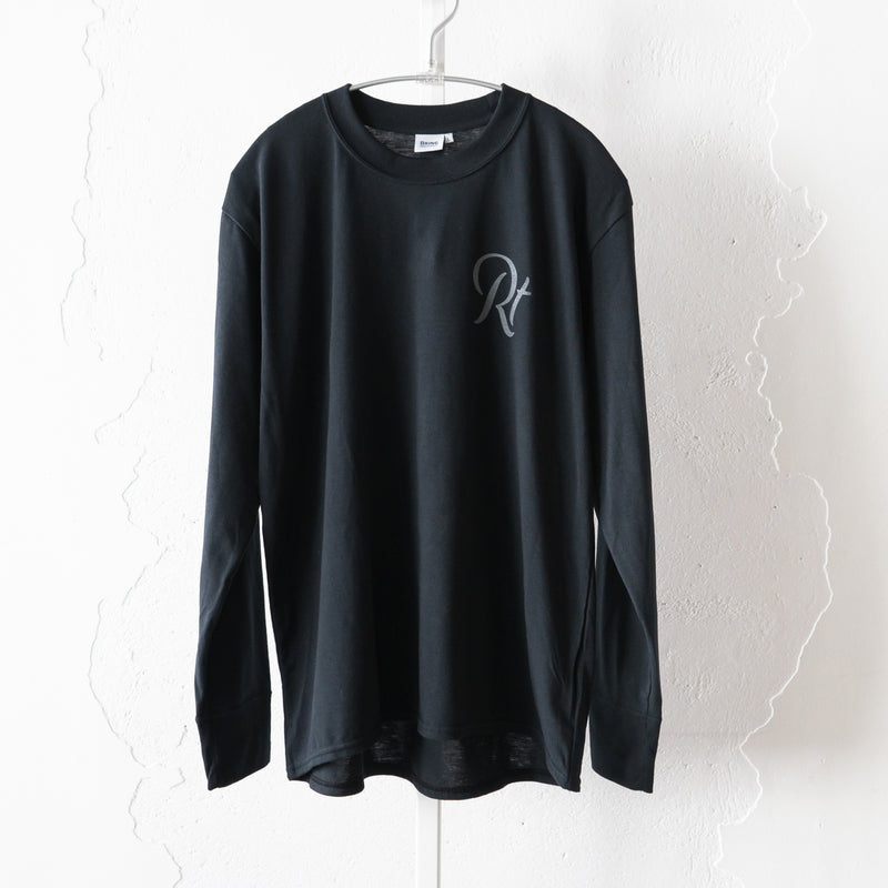 Rt Back Big Logo Long-Sleeve Tee (Black)