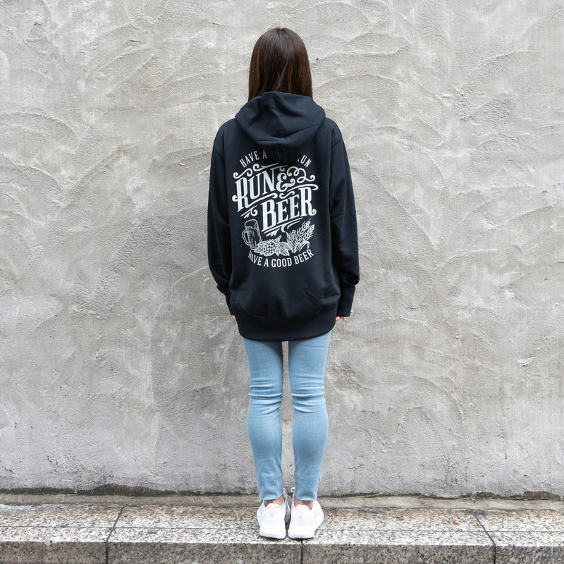 Run & Beer Hoodie (Black)