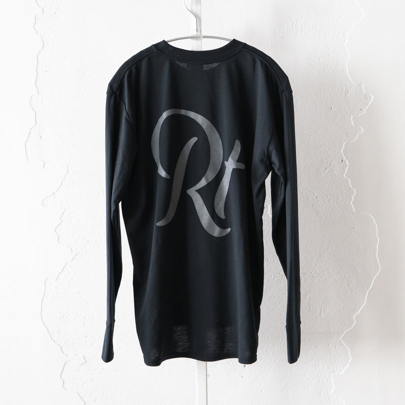 Rt Back Big Logo Long-Sleeve Tee (Black)