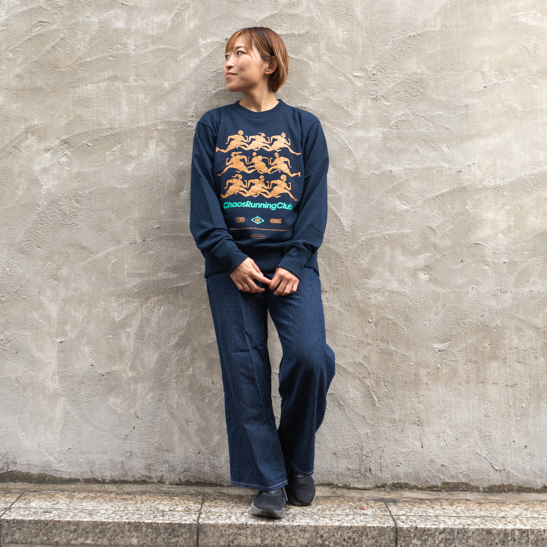 CHAOS カオス Vintage Sweat ビンテージスウェット  ネイビー XXL CHAOS Nostalgic Crewneck Sweat 