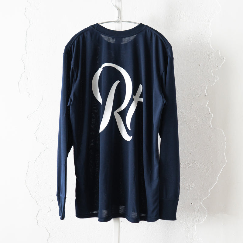 Rt Back Big Logo Long-Sleeve Tee (Navy)