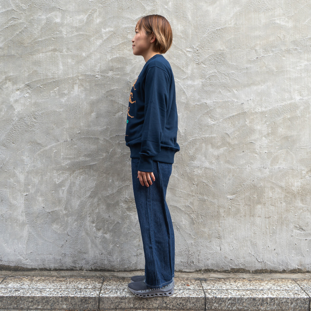 CHAOS Nostalgic Crewneck Sweat "Runner"  (Navy)