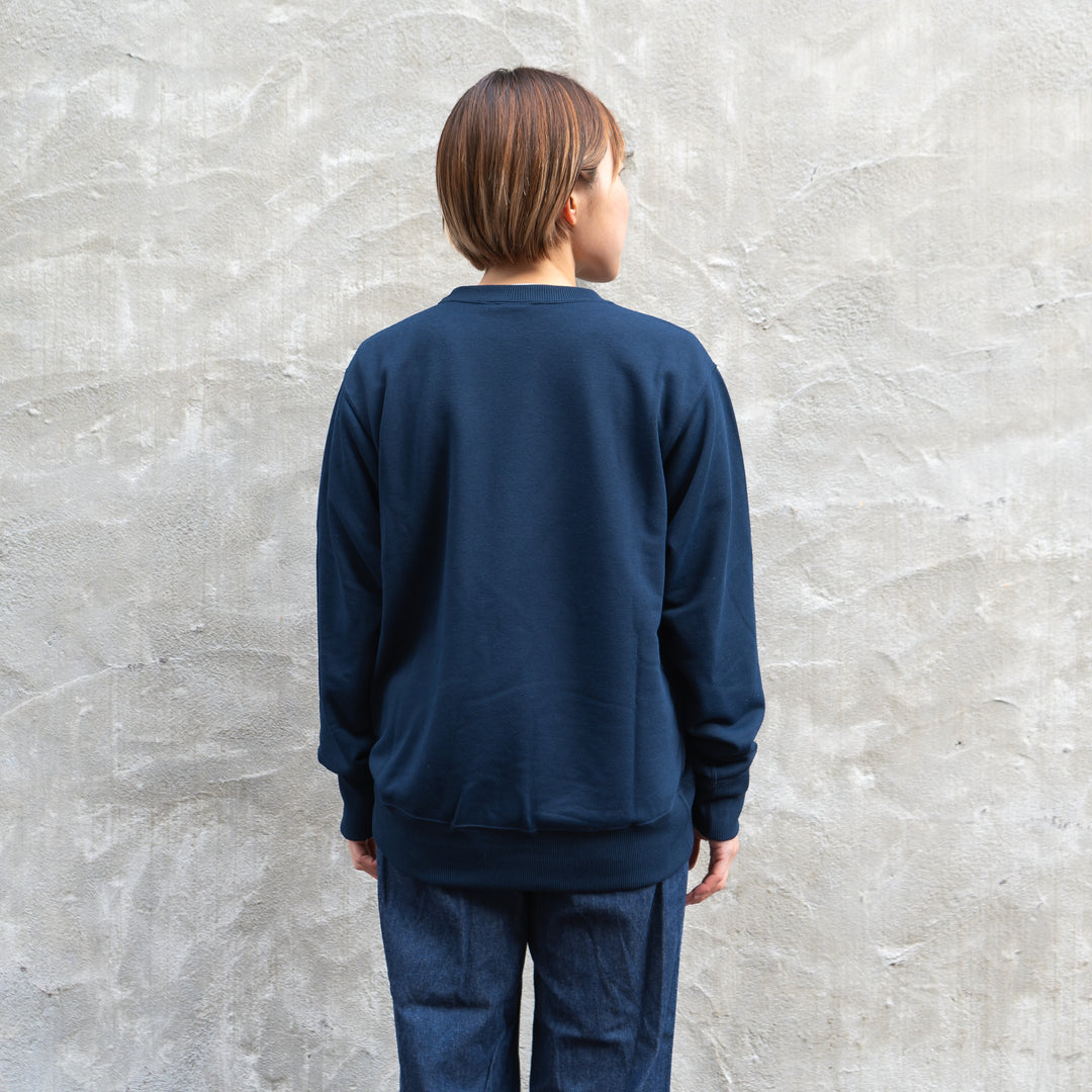 CHAOS Nostalgic Crewneck Sweat "Runner"  (Navy)