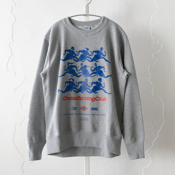 CHAOS Nostalgic Crewneck Sweat "Runner" (Heather Gray)