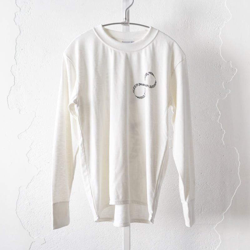 EAT DRINK SLEEP RUN / INFINITY Logo Long-Sleeve Tee (White)