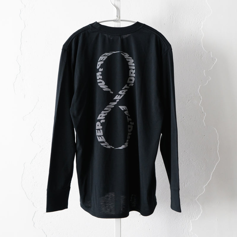 EAT DRINK SLEEP RUN / INFINITY Logo Long-Sleeve Tee (Black)