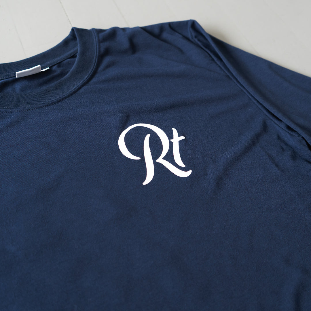 Rt Back Big Logo Long-Sleeve Tee (Navy)