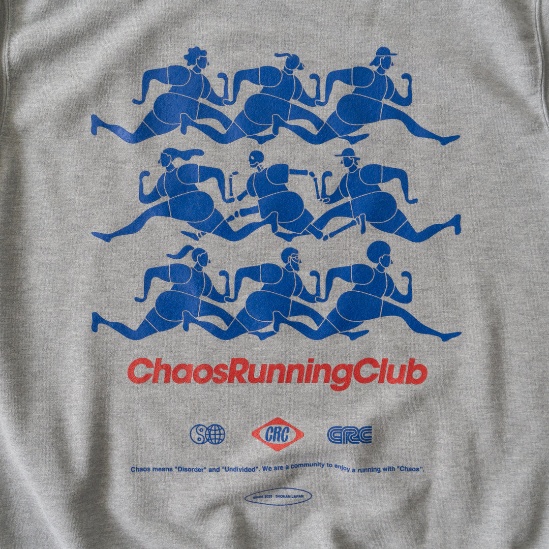 CHAOS Nostalgic Crewneck Sweat "Runner" (Heather Gray)
