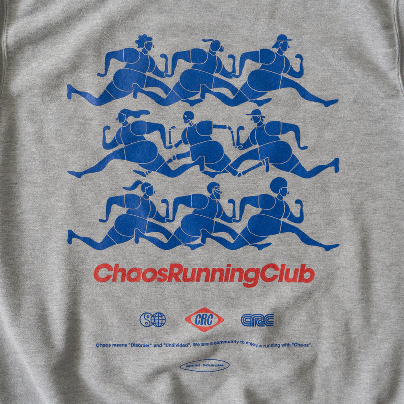 CHAOS Nostalgic Crewneck Sweat "Runner" (Heather Gray)