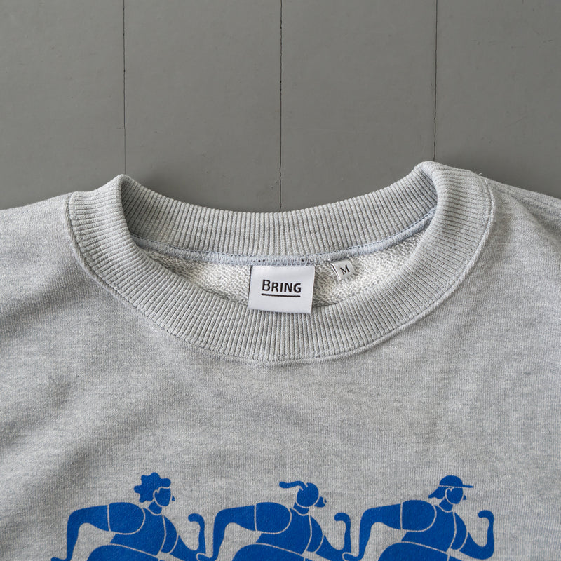 CHAOS Nostalgic Crewneck Sweat "Runner" (Heather Gray)