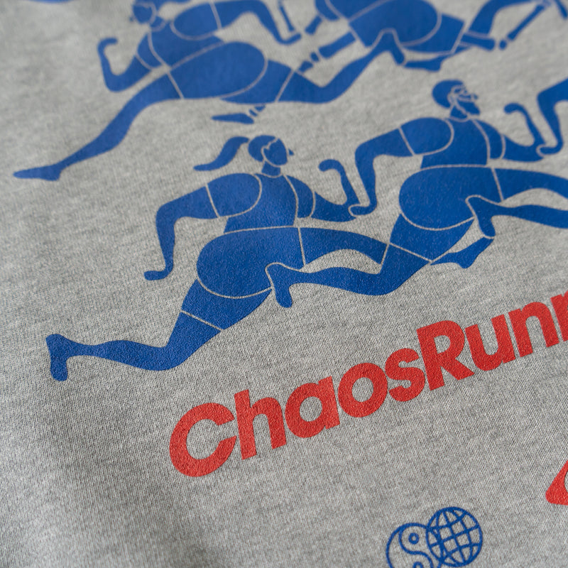 CHAOS Nostalgic Crewneck Sweat "Runner" (Heather Gray)