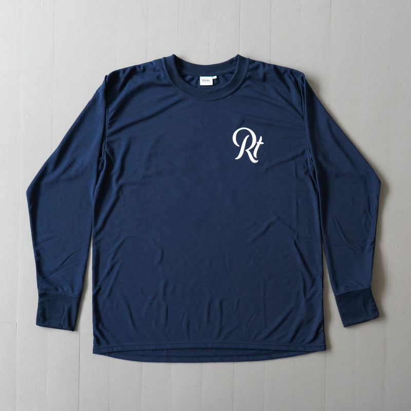 Rt Back Big Logo Long-Sleeve Tee (Navy)