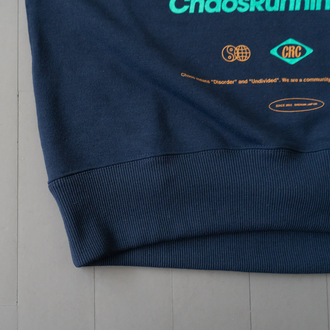 CHAOS Nostalgic Crewneck Sweat "Runner"  (Navy)