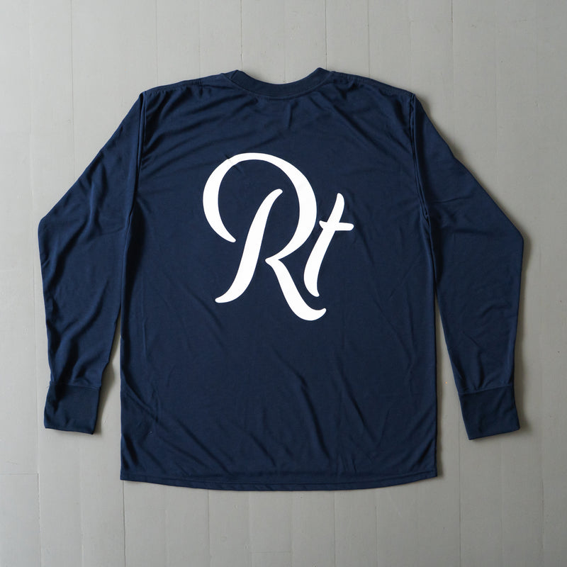 Rt Back Big Logo Long-Sleeve Tee (Navy)