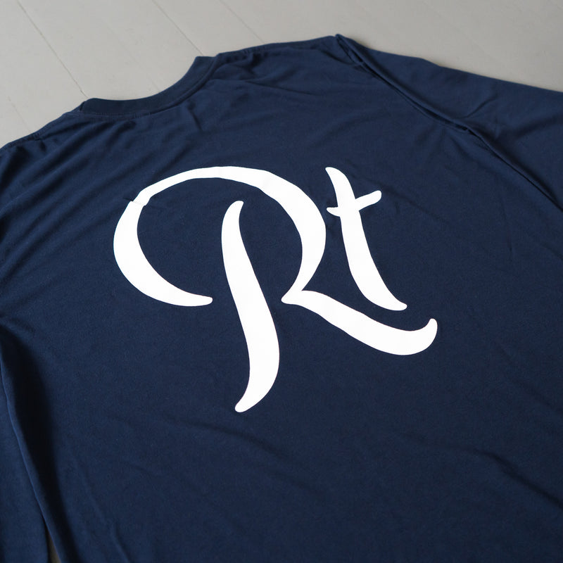 Rt Back Big Logo Long-Sleeve Tee (Navy)