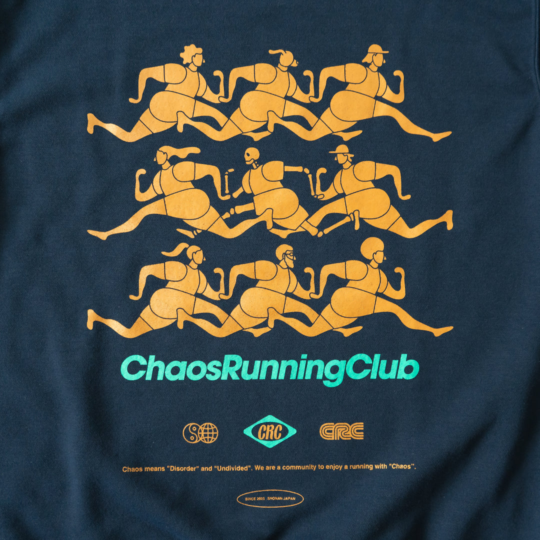 CHAOS Nostalgic Crewneck Sweat "Runner"  (Navy)