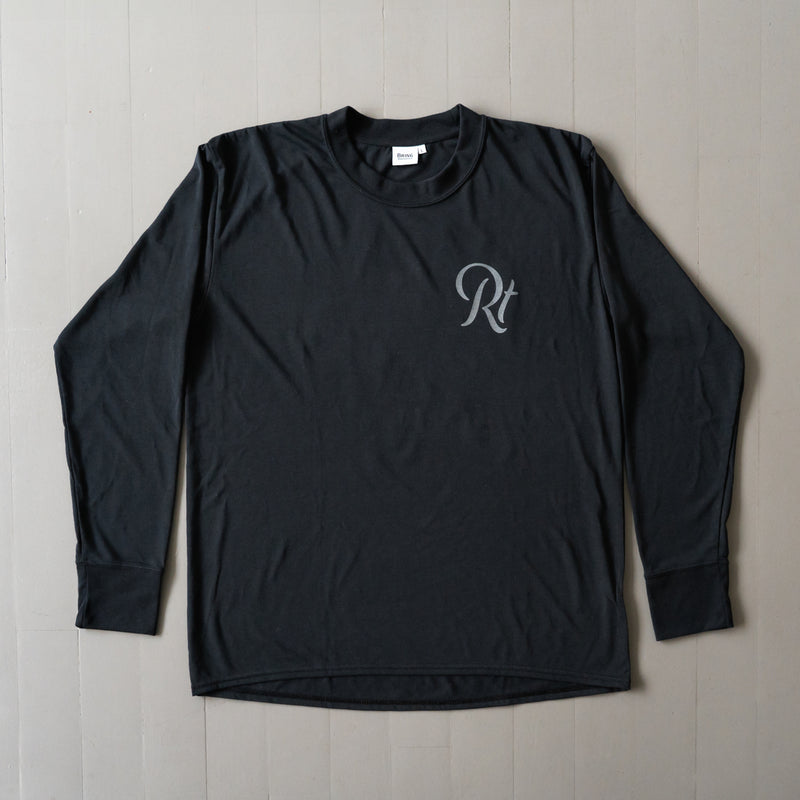 Rt Back Big Logo Long-Sleeve Tee (Black)