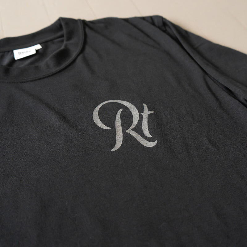 Rt Back Big Logo Long-Sleeve Tee (Black)