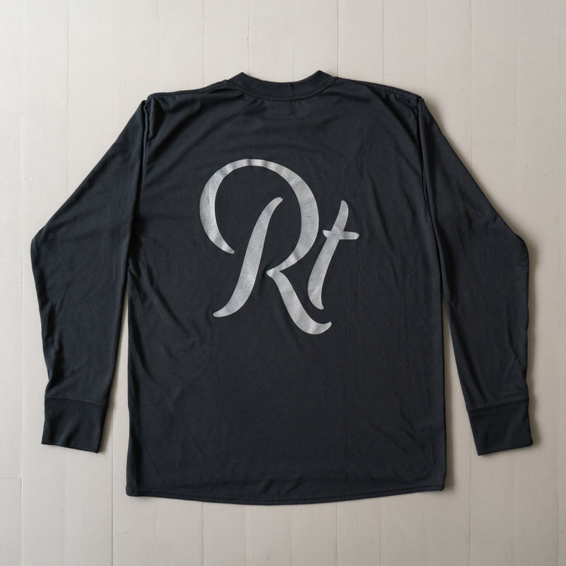 Rt Back Big Logo Long-Sleeve Tee (Black)