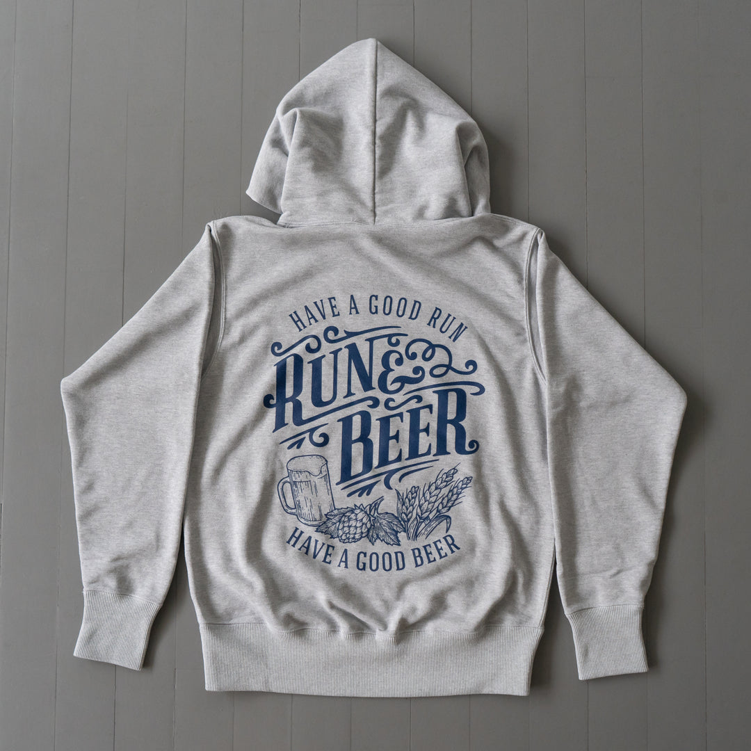 Run & Beer Hoodie (Heather Gray)