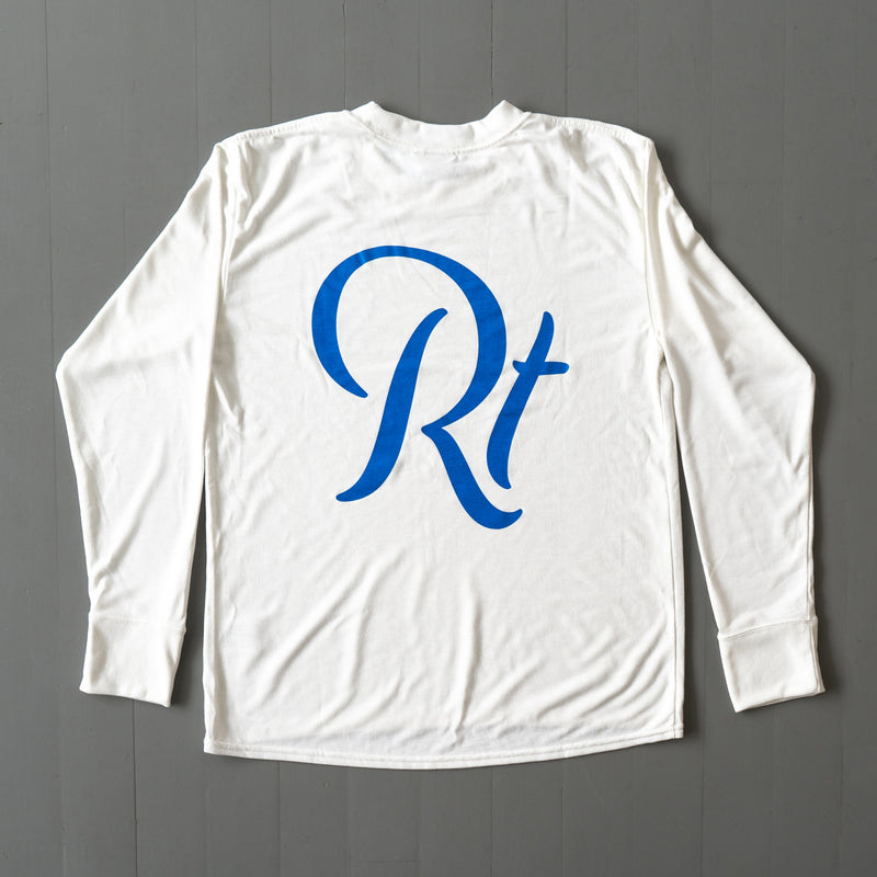 Rt Back Big Logo Long-Sleeve Tee (White)