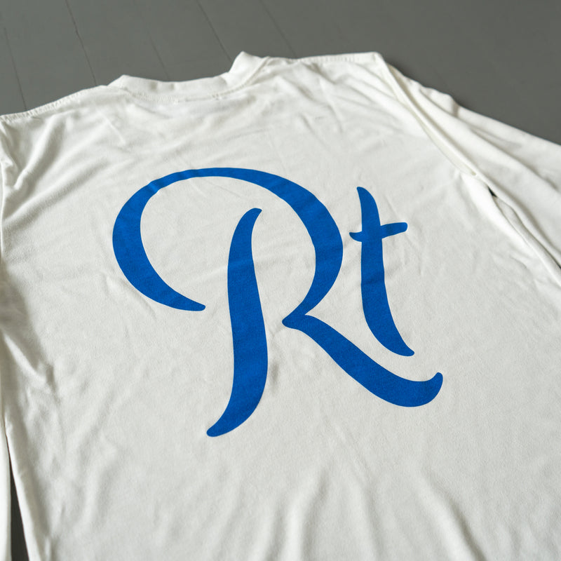 Rt Back Big Logo Long-Sleeve Tee (White)