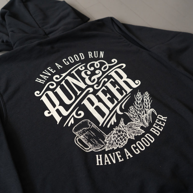 Run & Beer Hoodie (Black)