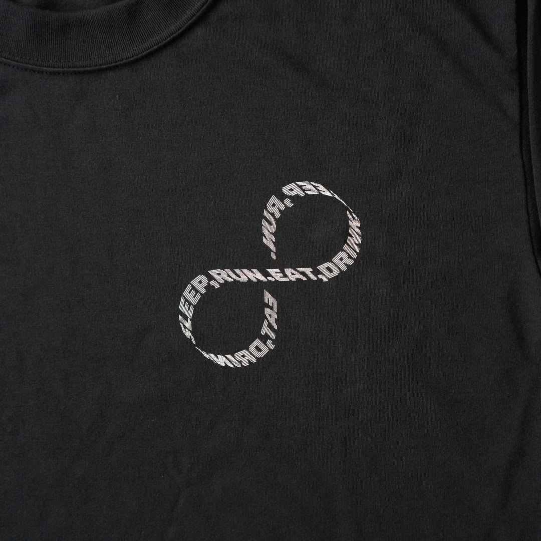 EAT DRINK SLEEP RUN / INFINITY Logo Long-Sleeve Tee (Black)