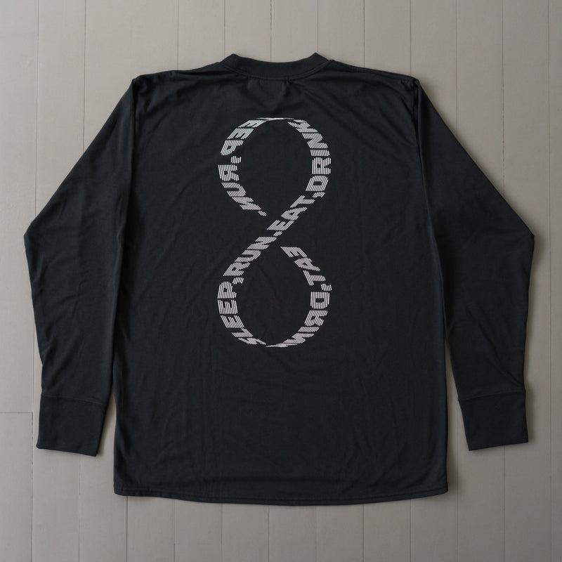 EAT DRINK SLEEP RUN / INFINITY Logo Long-Sleeve Tee (Black)